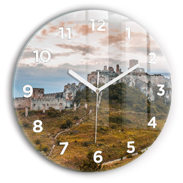 Horloge ronde Château de Spiš en Slovaquie
