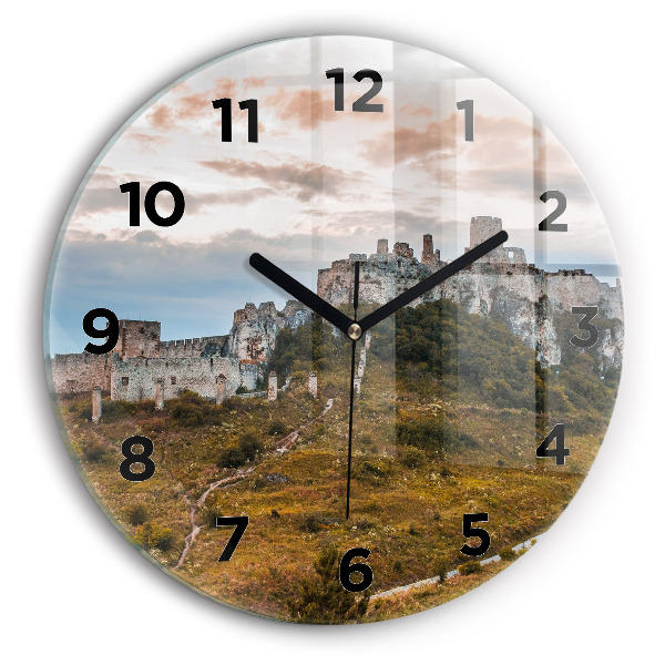Horloge ronde Château de Spiš en Slovaquie