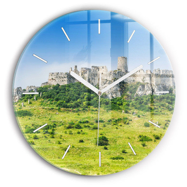 Horloge ronde Château de Spiš en Slovaquie
