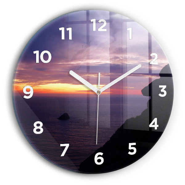 Pendule murale ronde Tête de pierre