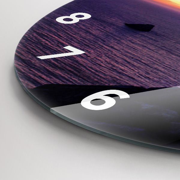 Pendule murale ronde Tête de pierre