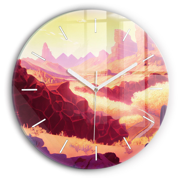 Horloge ronde 'Désert de l''Arizona'