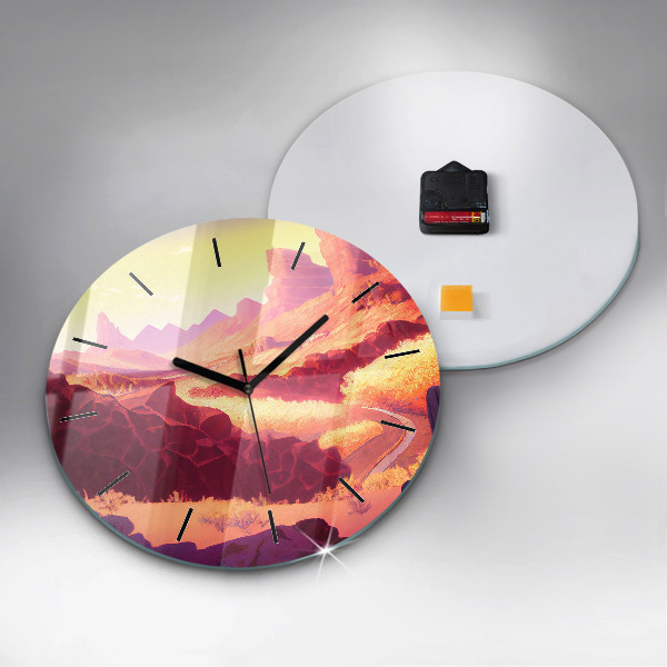 Horloge ronde 'Désert de l''Arizona'