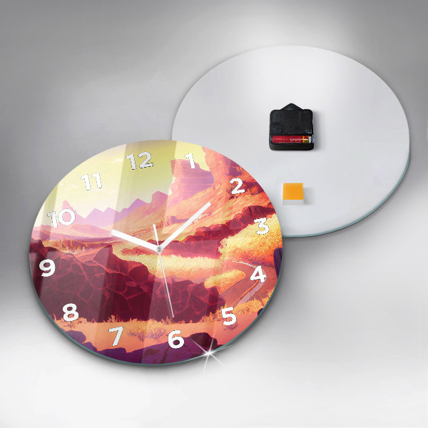 Horloge ronde 'Désert de l''Arizona'