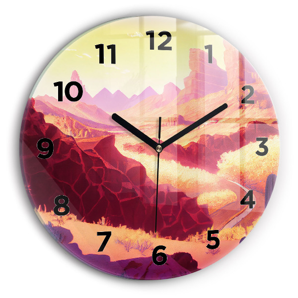 Horloge ronde 'Désert de l''Arizona'