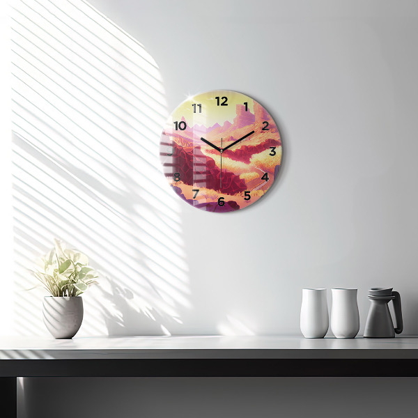 Horloge ronde 'Désert de l''Arizona'
