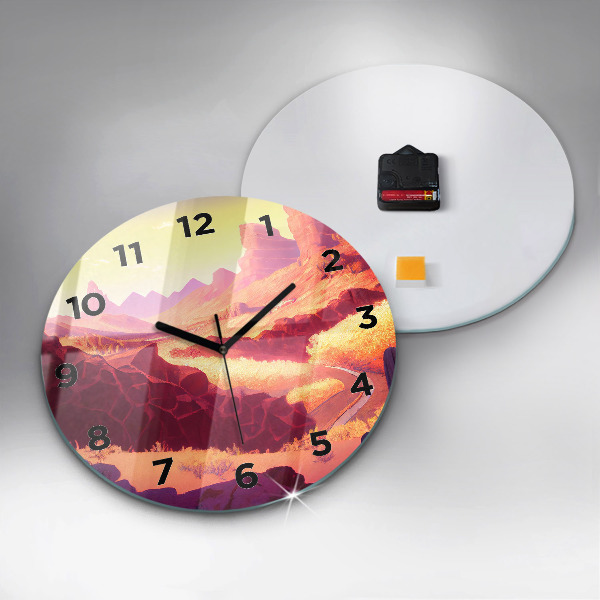 Horloge ronde 'Désert de l''Arizona'