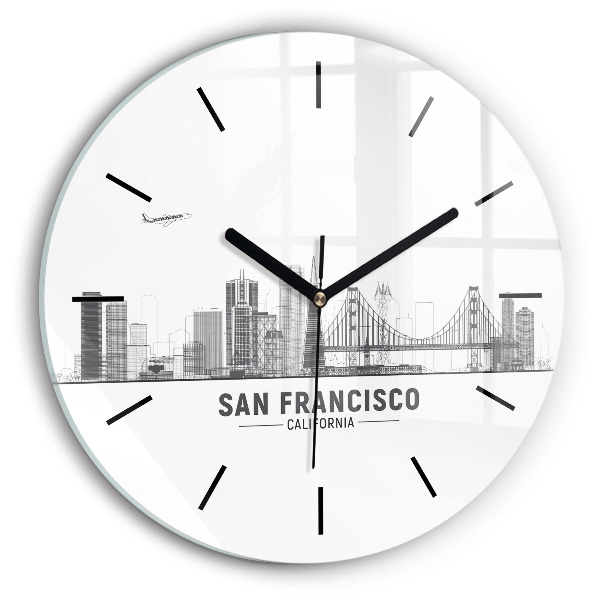 Horloge ronde Horizon de San Francisco