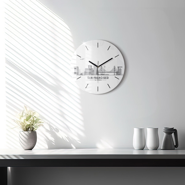 Horloge ronde Horizon de San Francisco