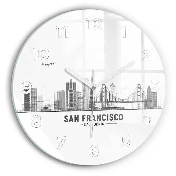 Horloge ronde Horizon de San Francisco