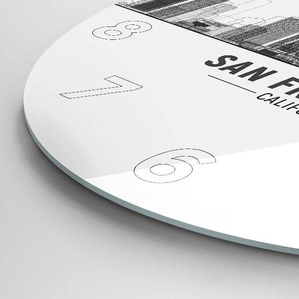 Horloge ronde Horizon de San Francisco