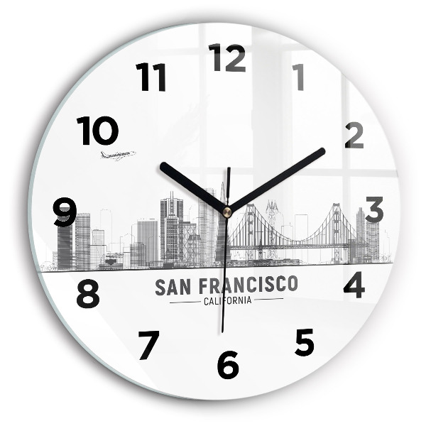 Horloge ronde Horizon de San Francisco