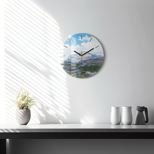 Horloge ronde Paysage rocheux