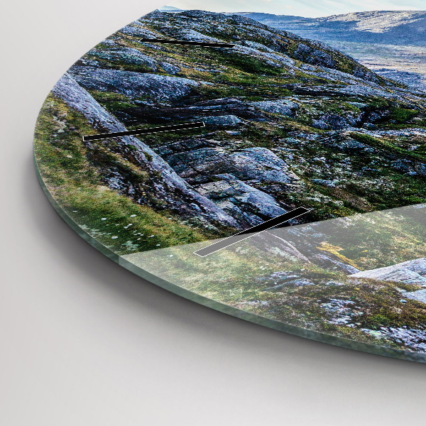 Horloge ronde Paysage rocheux