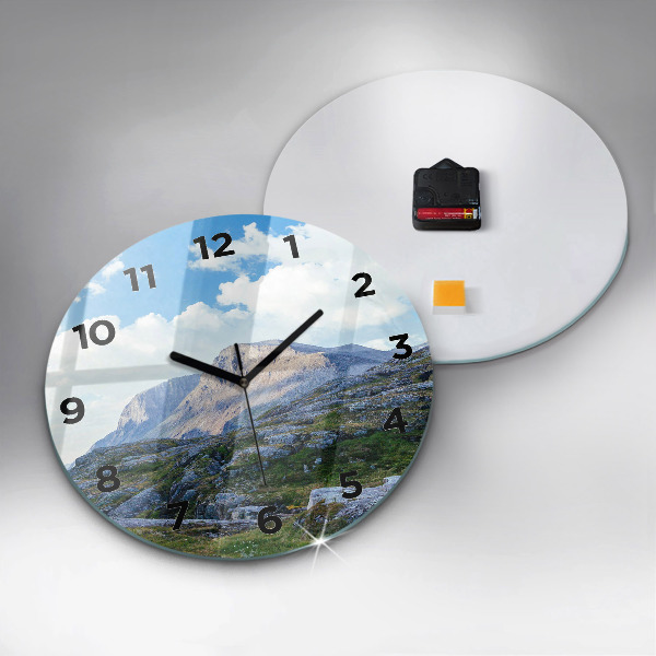 Horloge ronde Paysage rocheux
