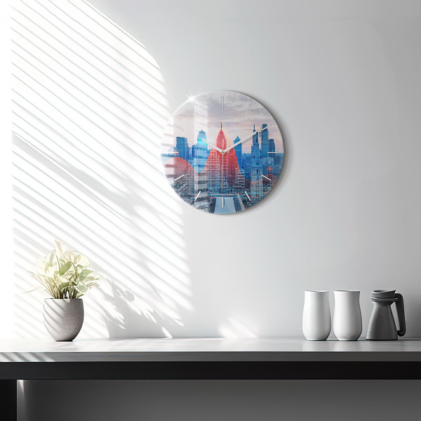 Horloge ronde Gratte-ciels à Philadelphie