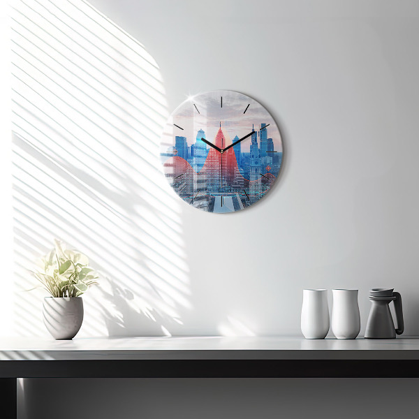 Horloge ronde Gratte-ciels à Philadelphie