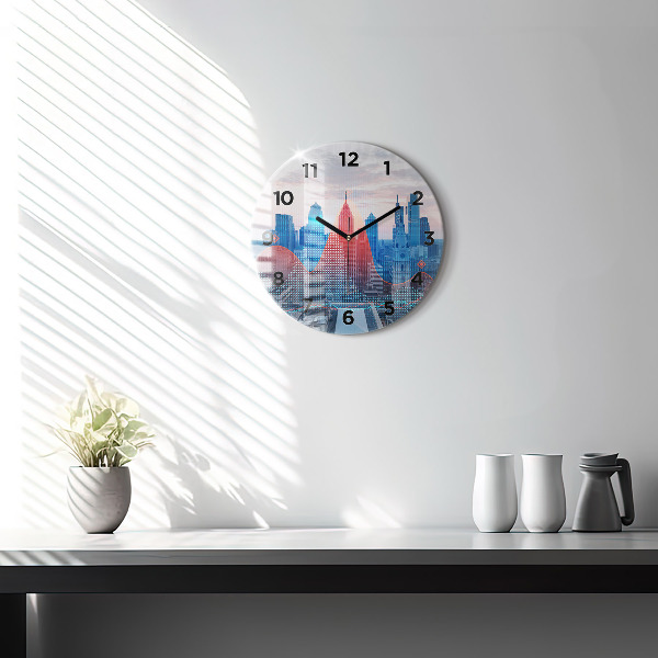 Horloge ronde Gratte-ciels à Philadelphie