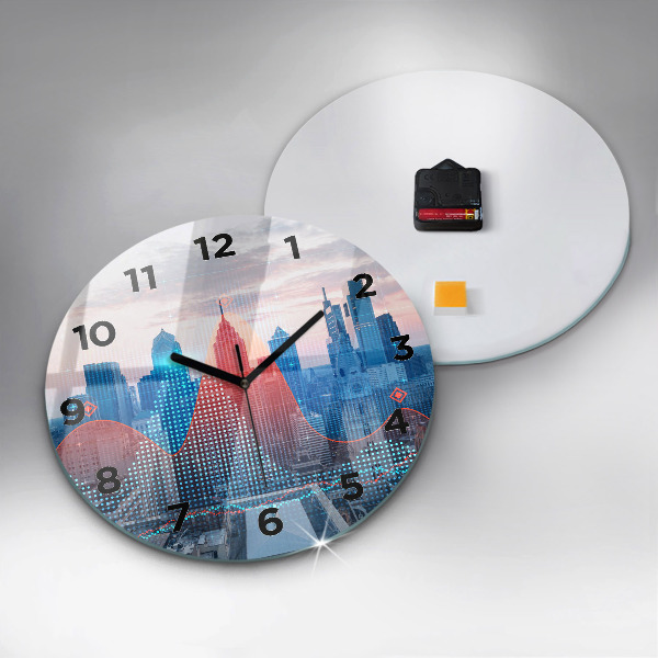 Horloge ronde Gratte-ciels à Philadelphie