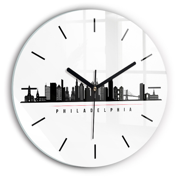 Pendule murale ronde Illustration de Philadelphie