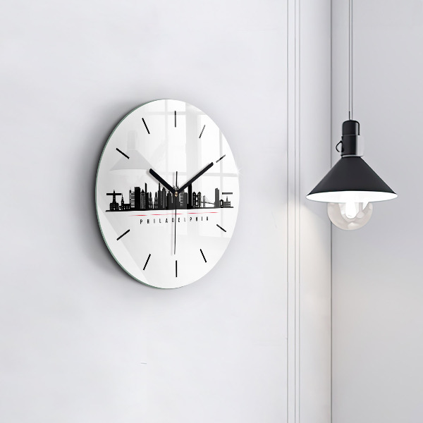Pendule murale ronde Illustration de Philadelphie