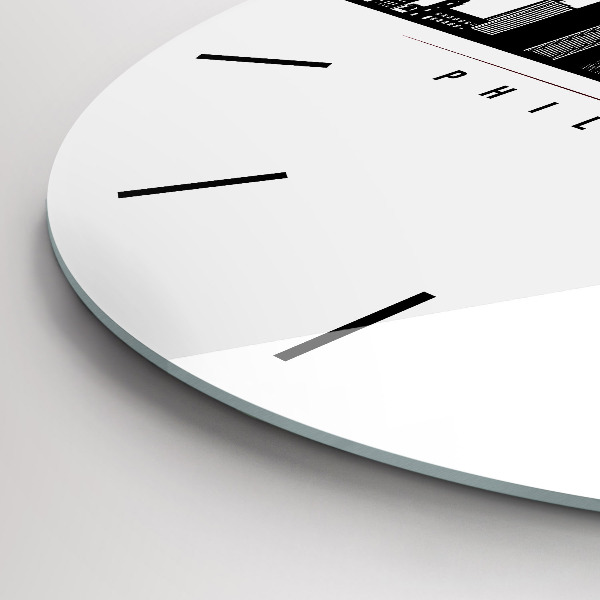 Pendule murale ronde Illustration de Philadelphie