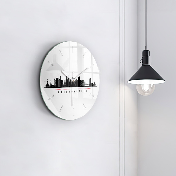 Pendule murale ronde Illustration de Philadelphie