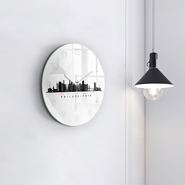 Pendule murale ronde Illustration de Philadelphie