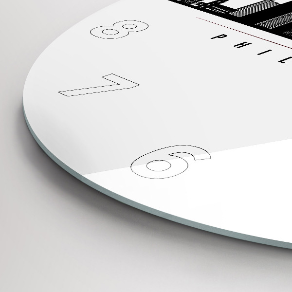 Pendule murale ronde Illustration de Philadelphie