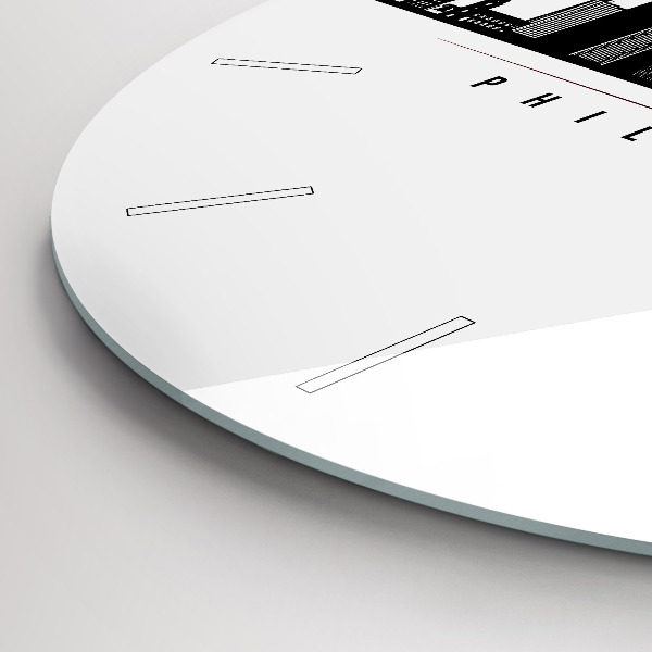 Pendule murale ronde Illustration de Philadelphie