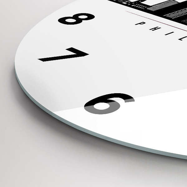 Pendule murale ronde Illustration de Philadelphie