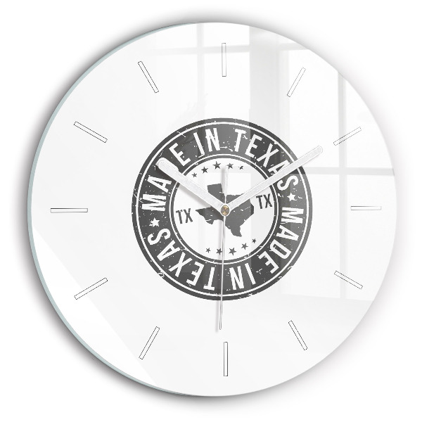 Horloge ronde timbre du Texas
