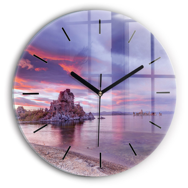 Horloge ronde Lever de soleil en Californie