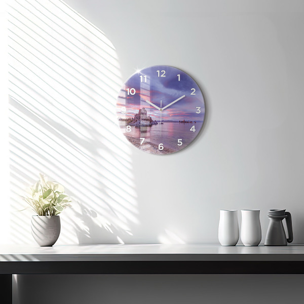 Horloge ronde Lever de soleil en Californie