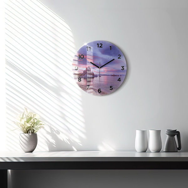 Horloge ronde Lever de soleil en Californie