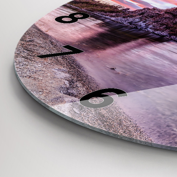 Horloge ronde Lever de soleil en Californie