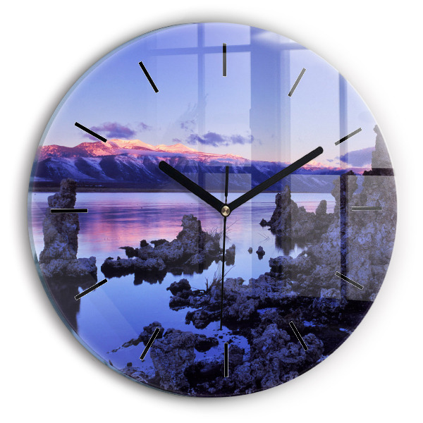 Horloge ronde Lac Californie