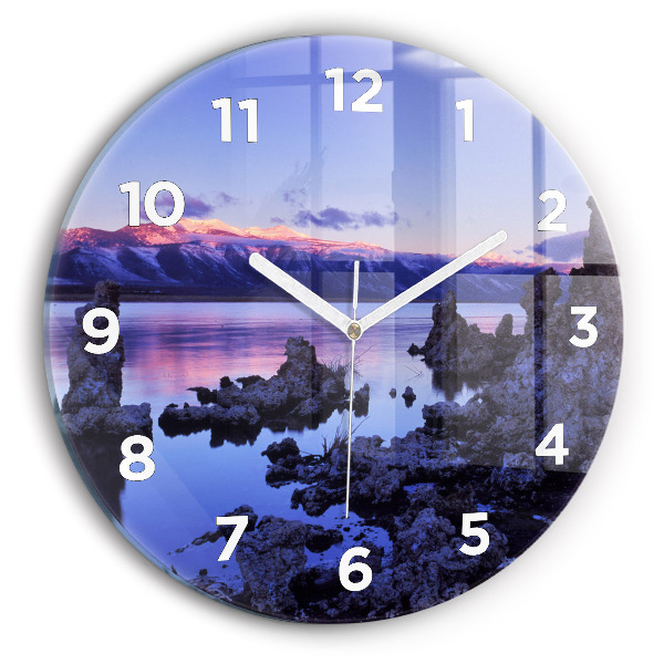 Horloge ronde Lac Californie