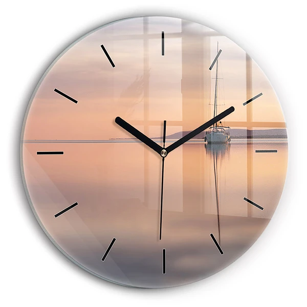 Horloge ronde Lac Balaton États-Unis