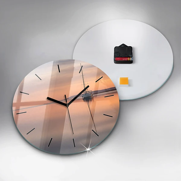 Horloge ronde Lac Balaton États-Unis