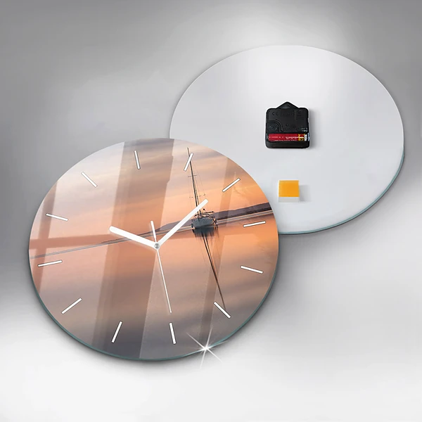 Horloge ronde Lac Balaton États-Unis