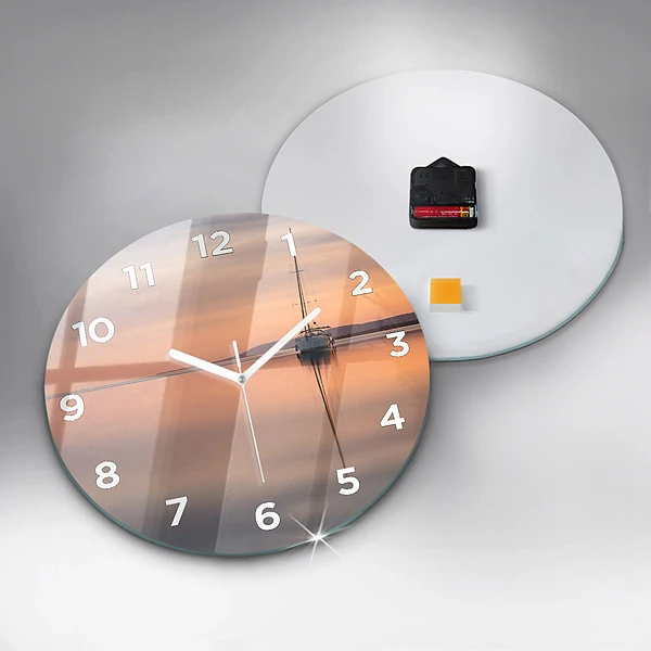 Horloge ronde Lac Balaton États-Unis