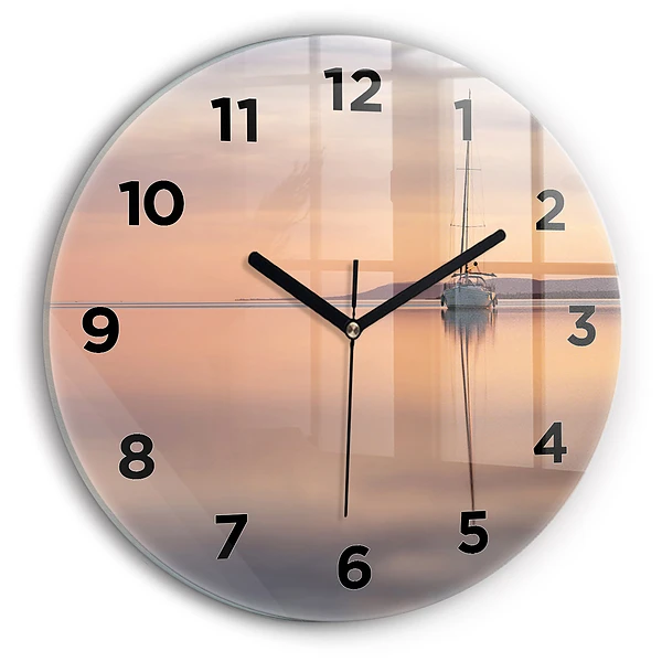 Horloge ronde Lac Balaton États-Unis