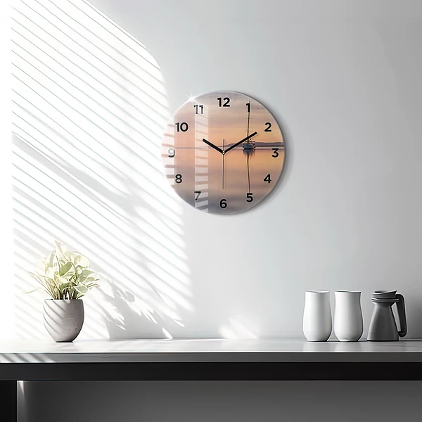 Horloge ronde Lac Balaton États-Unis