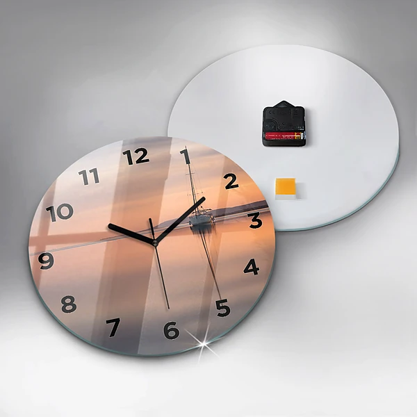 Horloge ronde Lac Balaton États-Unis