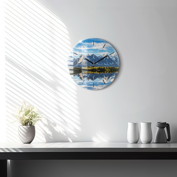 Pendule murale ronde Vallée de Chamonix, Alpes