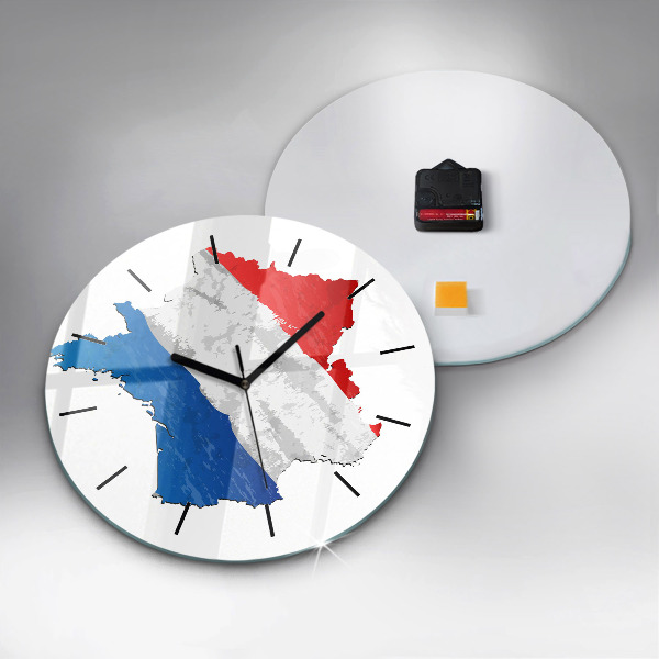 Horloge ronde Drapeau de la France