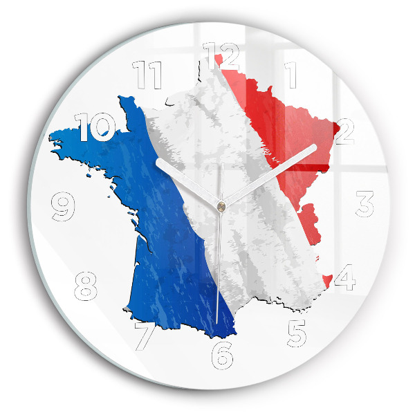 Horloge ronde Drapeau de la France