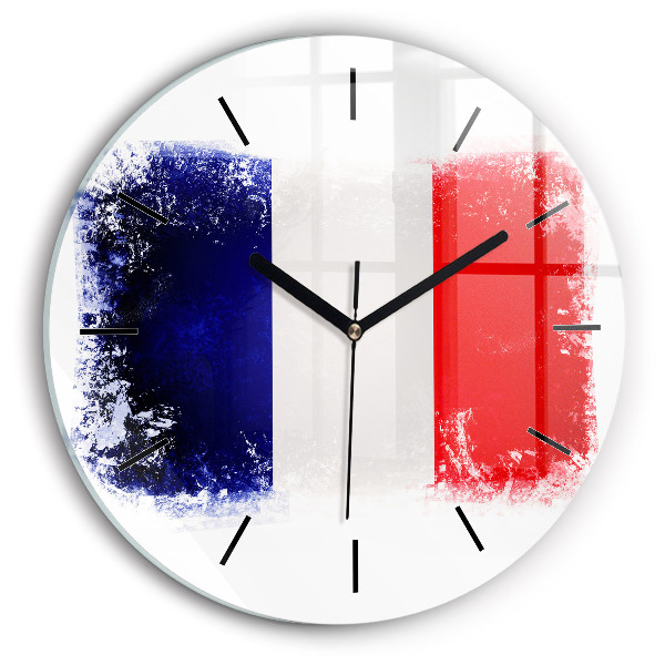 Horloge ronde Drapeau de la France