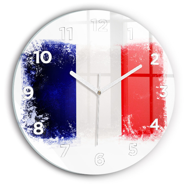 Horloge ronde Drapeau de la France
